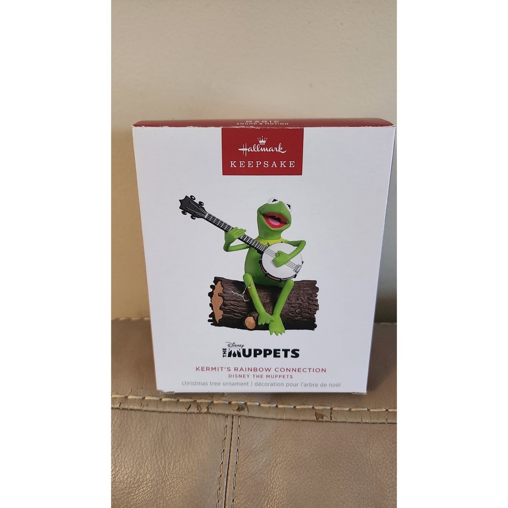 HALLMARK 2025 KERMIT THE FROG‎ THE MUPPETS MUSICAL ORNAMENT